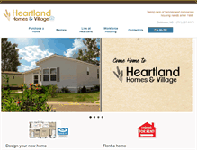 Tablet Screenshot of heartlandhomesnd.com